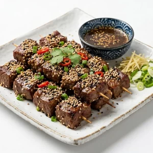 Bò nướng mè