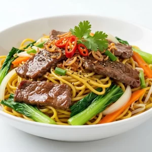 Mì xào bò