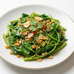 Rau lang xào tỏi