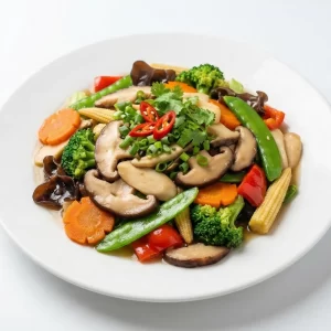 Rau xào nấm chay